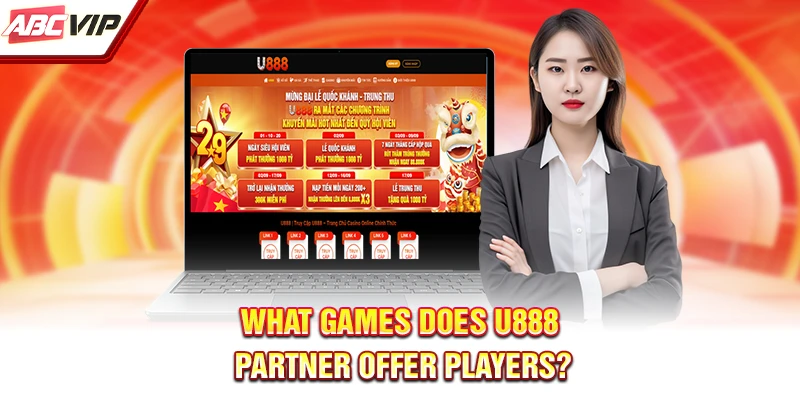 What games does U888 partner offer players?